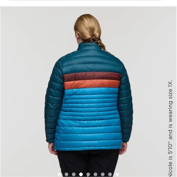 Cotopaxi Women’s XL Fuego Down Jacket Puffer Puff Blue Green NWT Abyss Lake - Picture 9 of 15